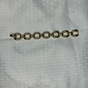 Milor Italy gold tone square chain link bracelet clasp closure